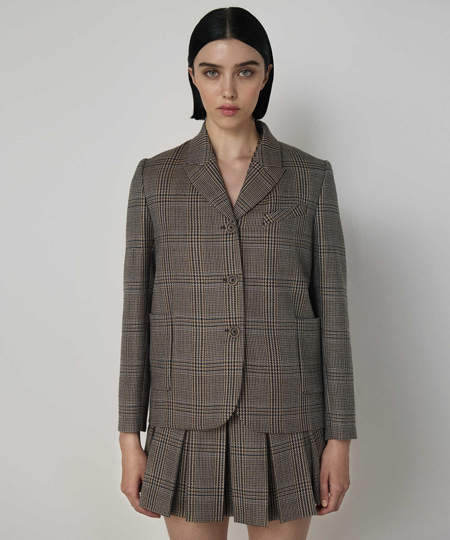 KAZAYAĞI DESEN YÜN BLAZER