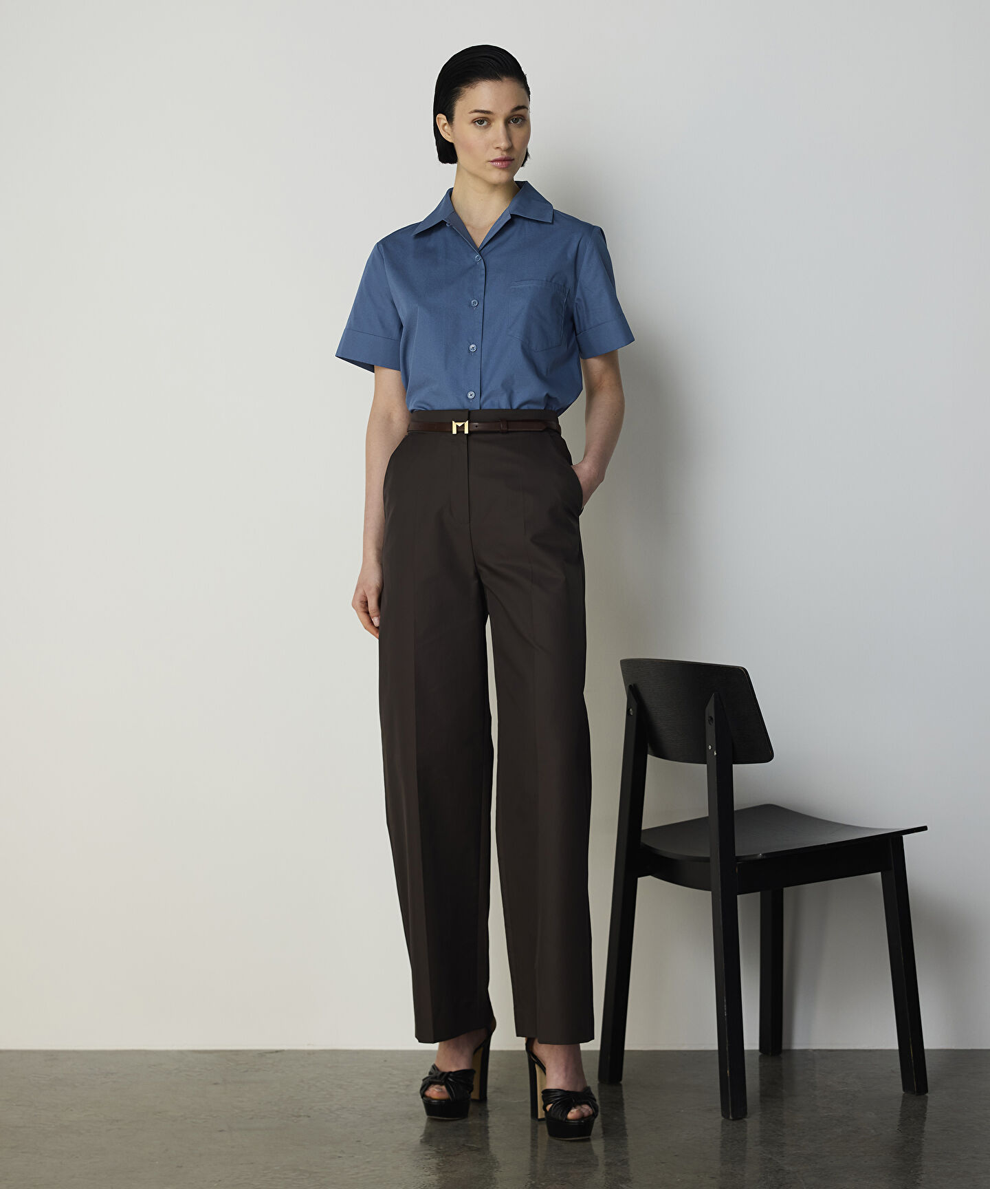 ÜTÜ İZLİ WIDE LEG PANTOLON