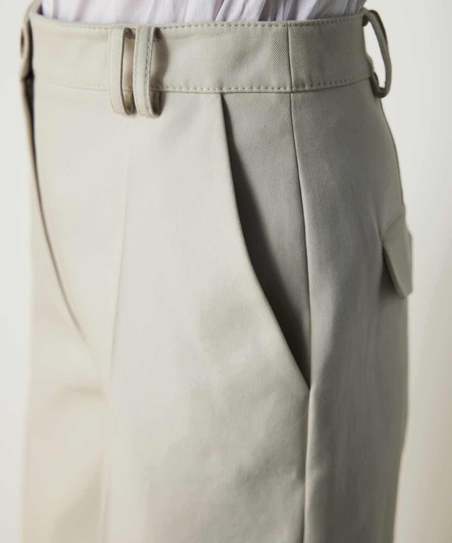 WIDE LEG GABARDİN PANTOLON