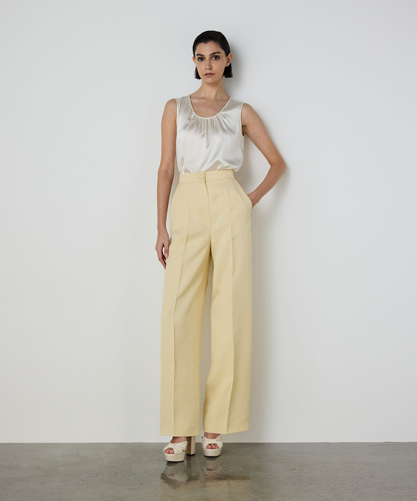 WIDE LEG VİSKOZ PANTOLON