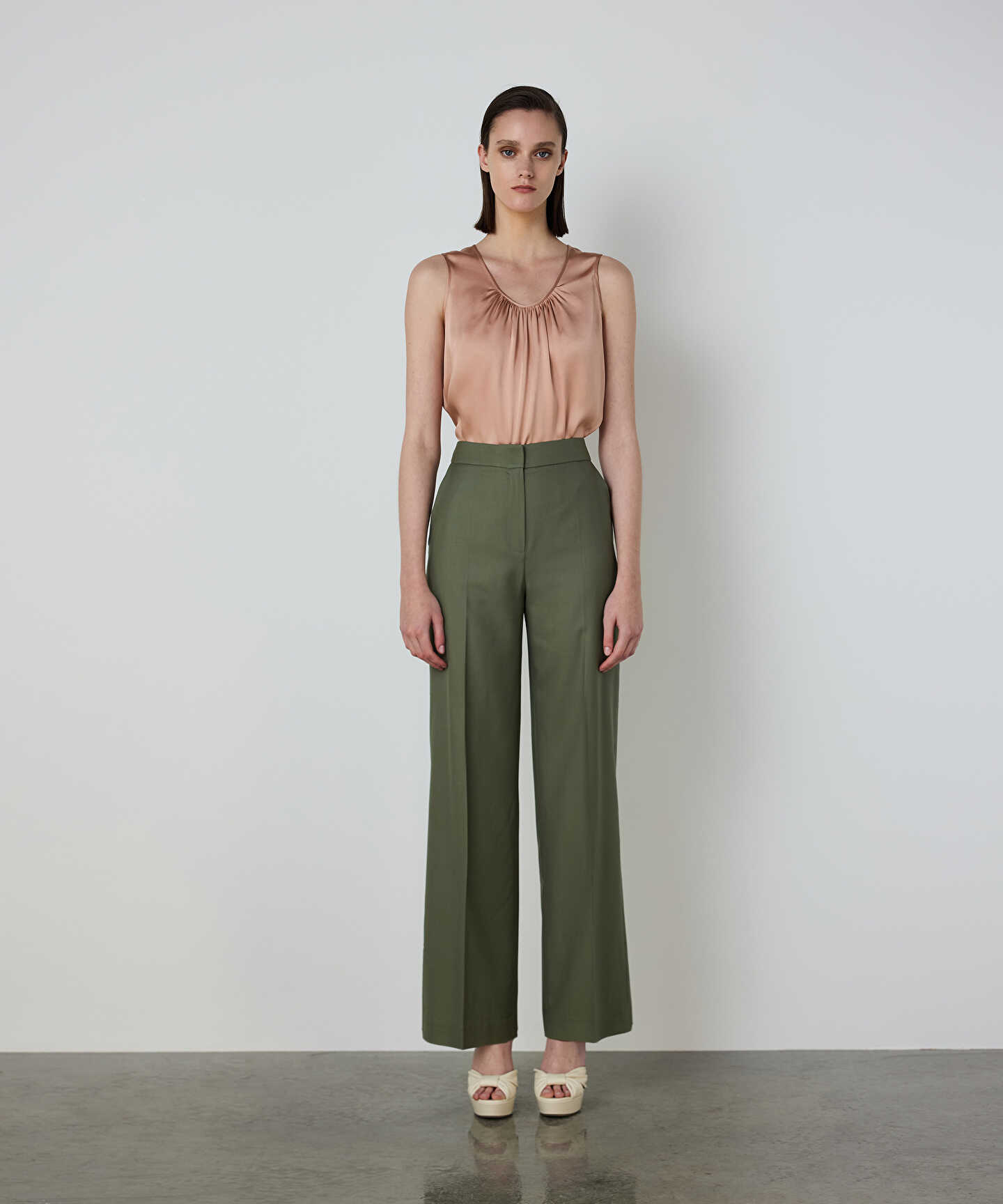 WIDE LEG YÜN PANTOLON