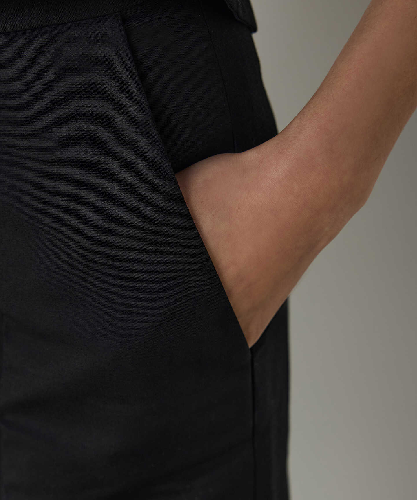 WIDE LEG GABARDİN PANTOLON