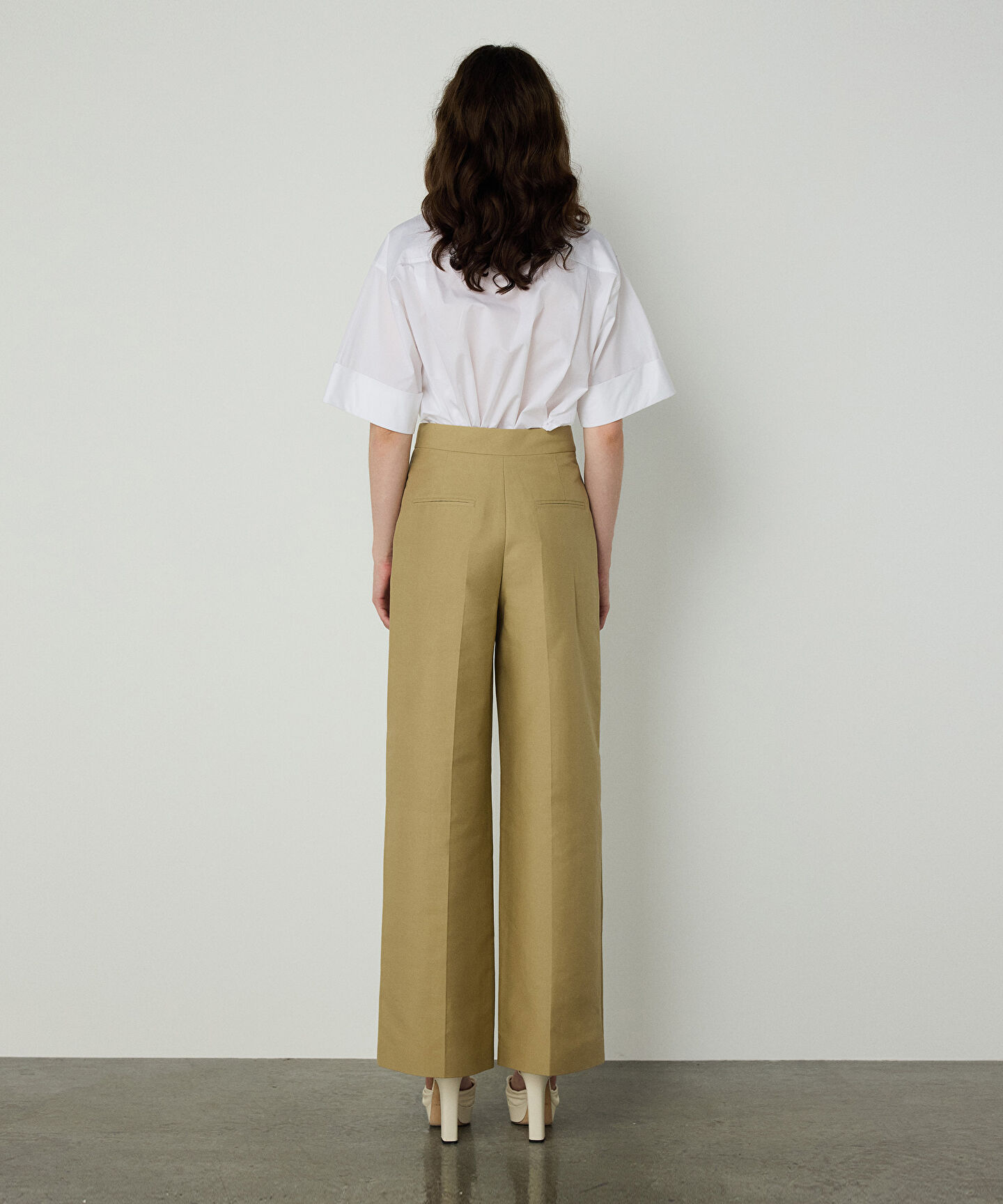 ÜTÜ İZLİ WIDE LEG PANTOLON
