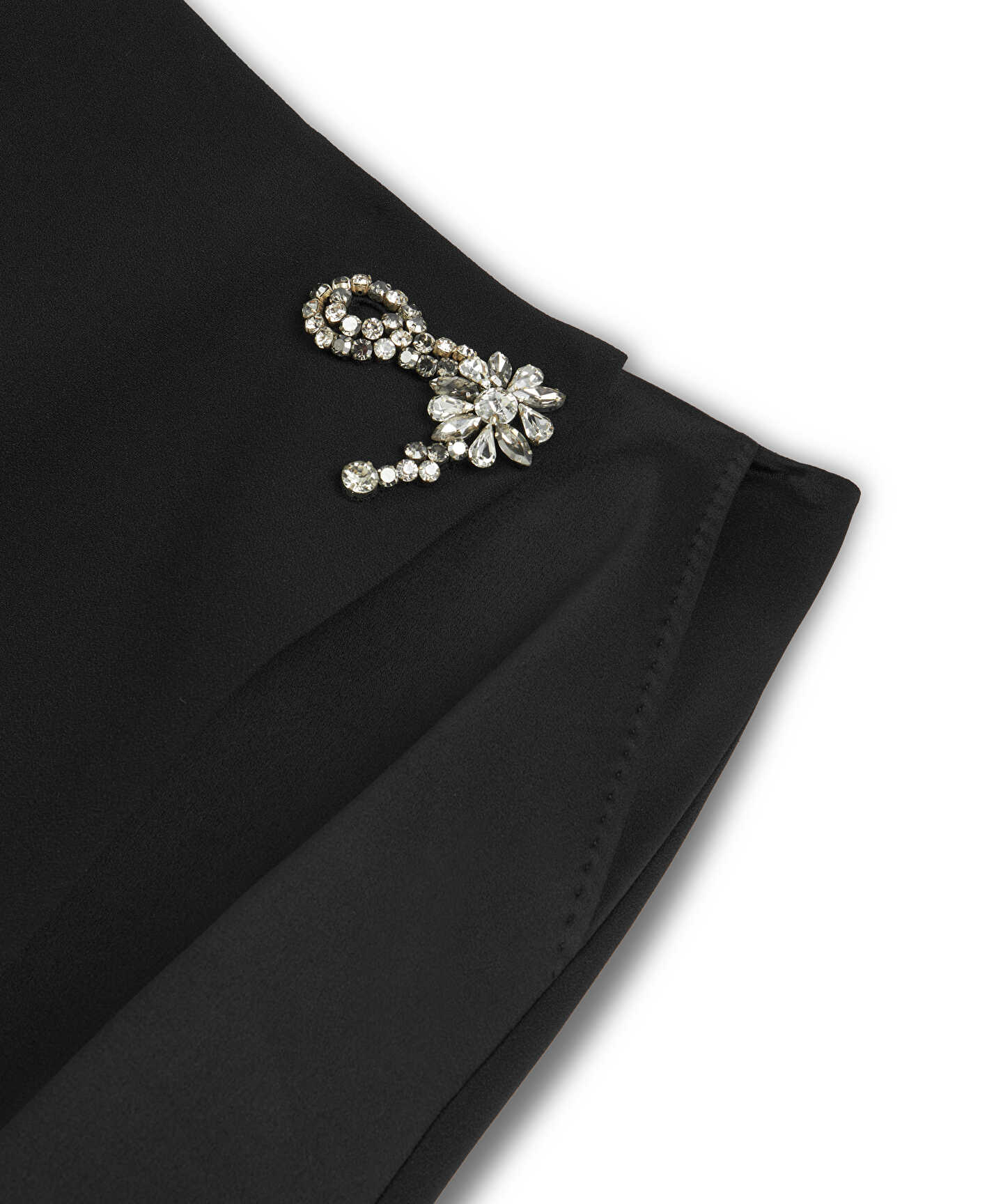 STRASS TAŞ İŞLEMELİ MİDİ ETEK