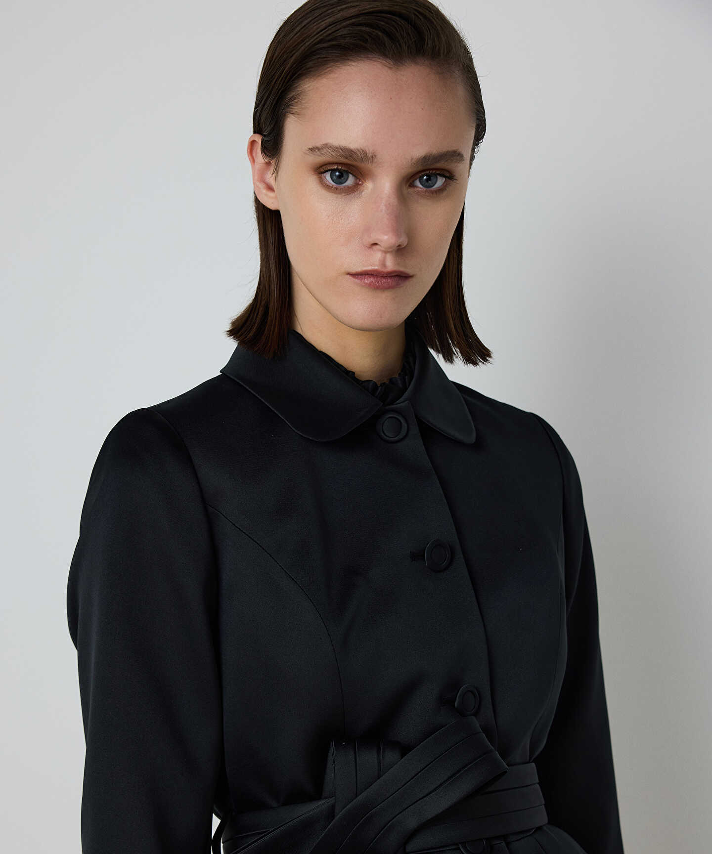 KUŞAKLI PEPLUM CEKET