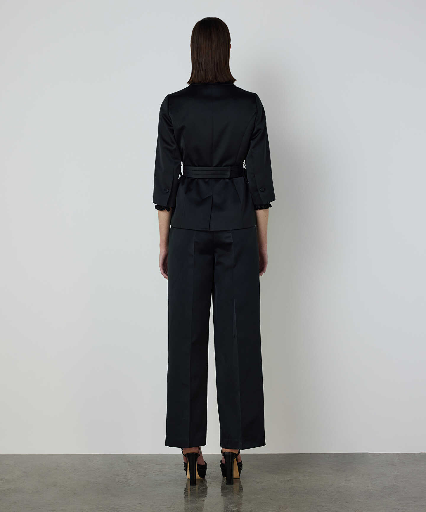 KUŞAKLI PEPLUM CEKET