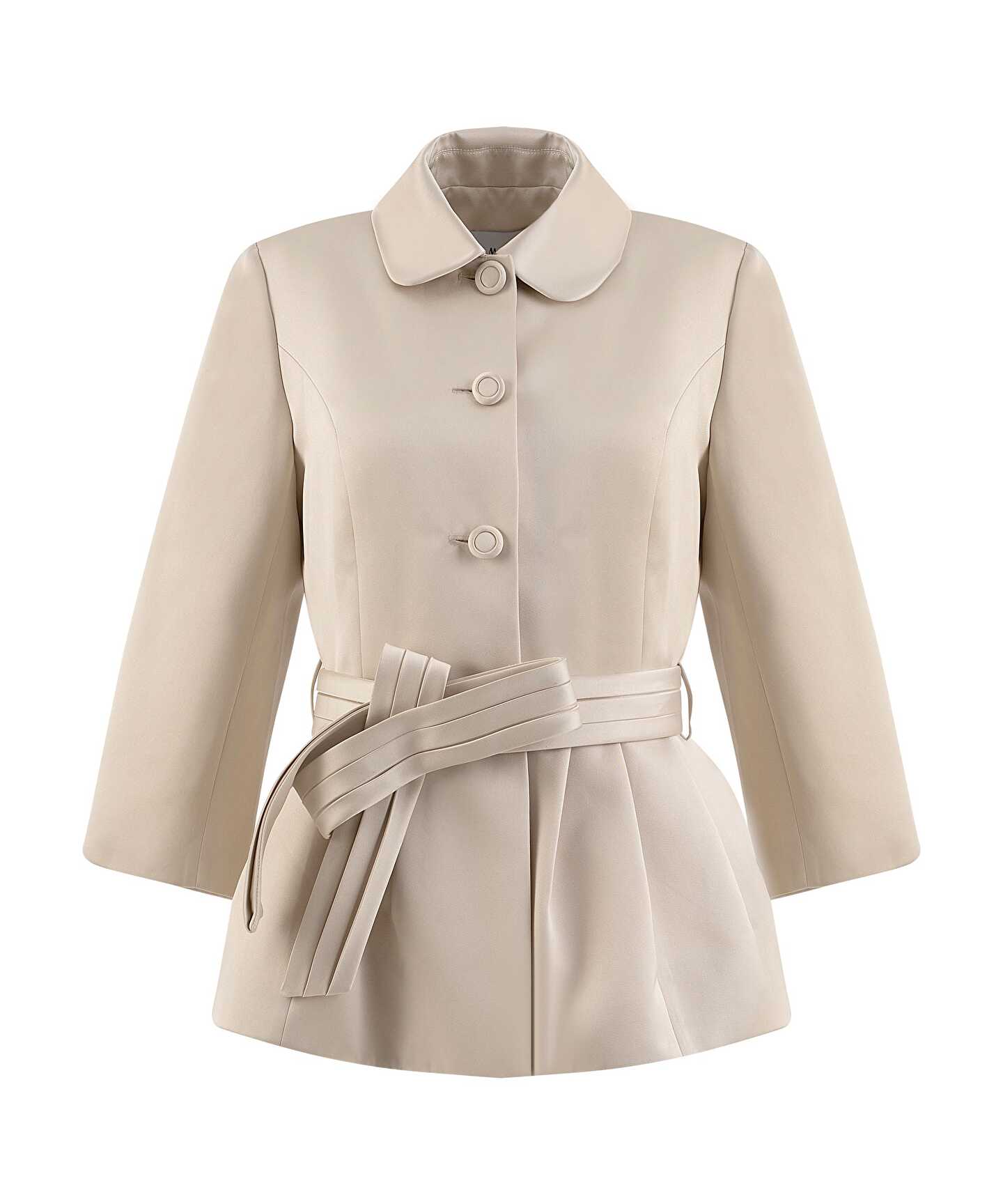 KUŞAKLI PEPLUM CEKET