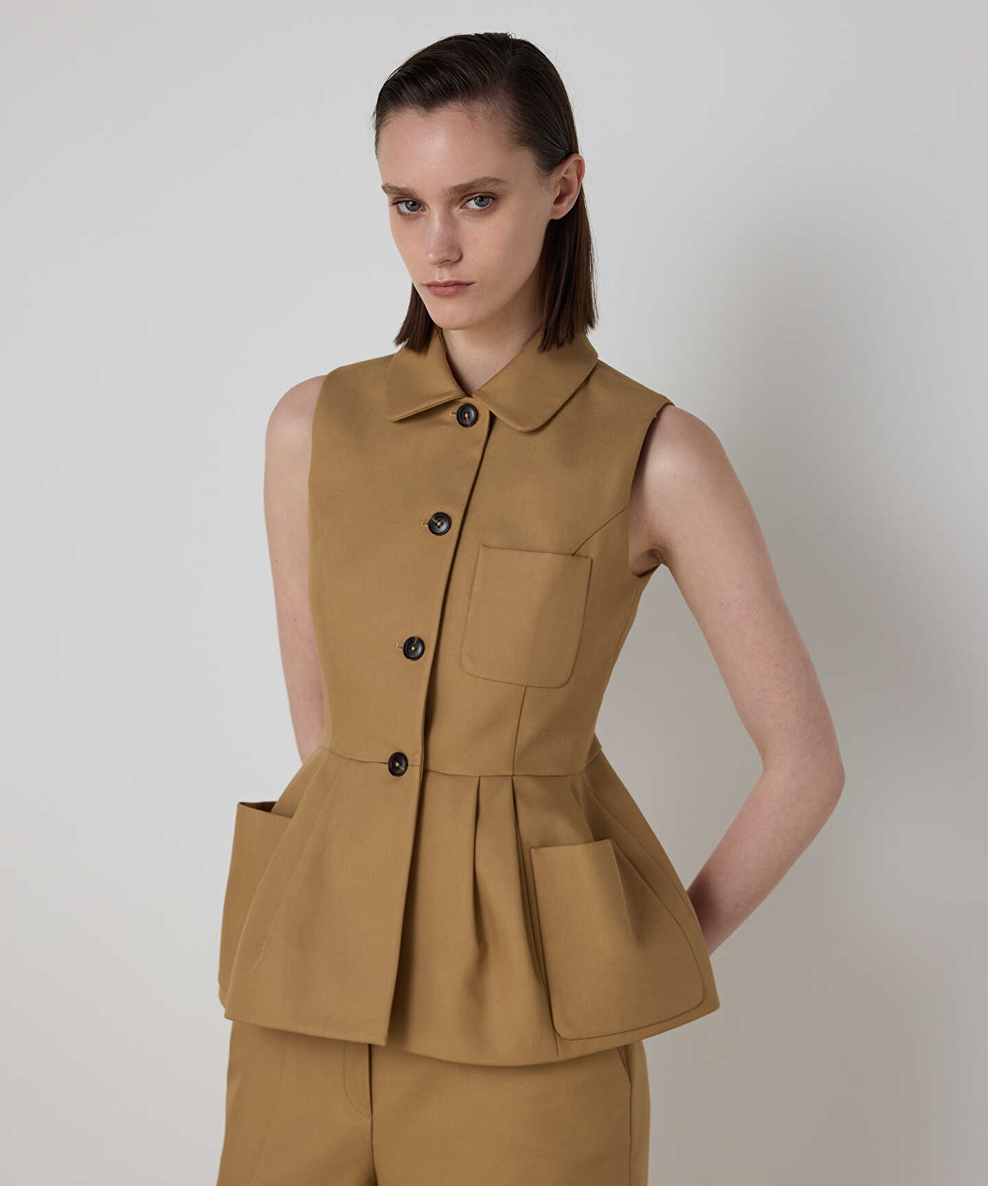 PİLELİ PEPLUM YELEK