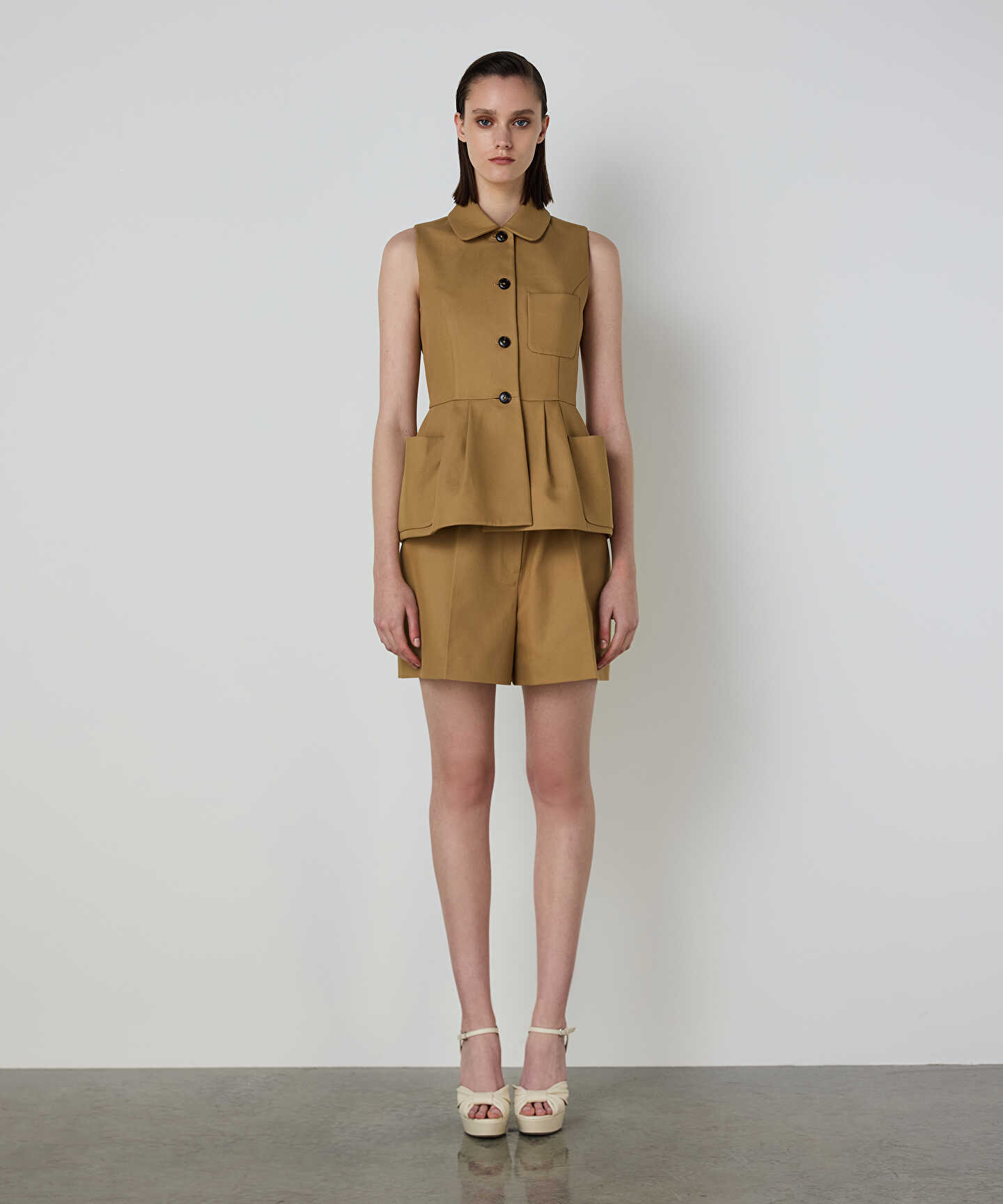 PİLELİ PEPLUM YELEK