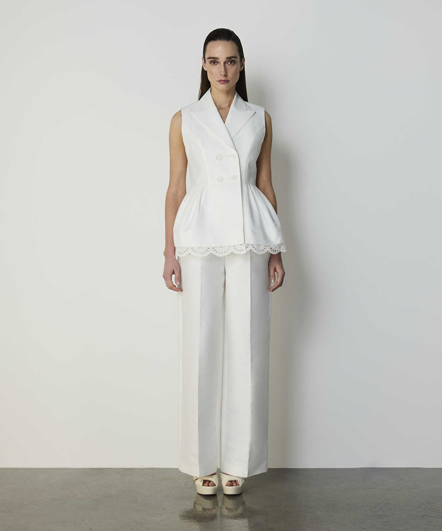 FİSTO GARNİLİ PEPLUM YELEK