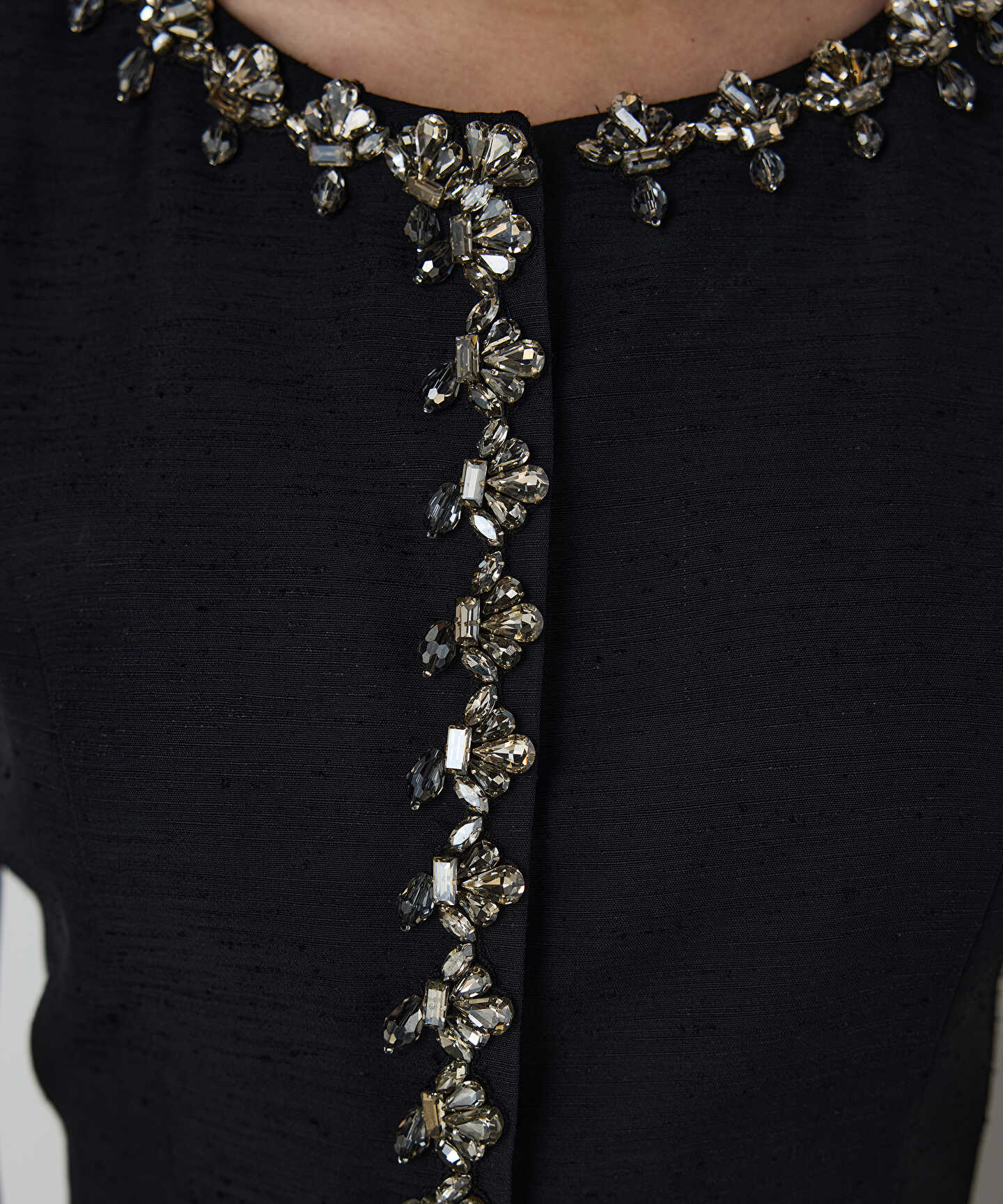 STRASS TAŞ İŞLEMELİ PEPLUM YELEK