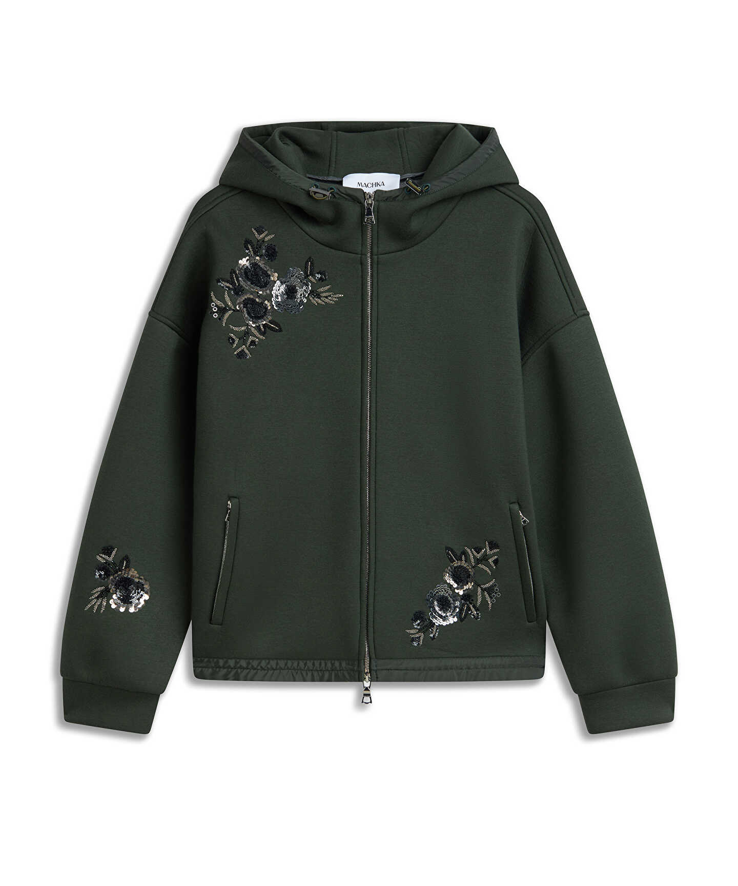 ÇİÇEK MODÜL İŞLEMELİ SWEATSHIRT