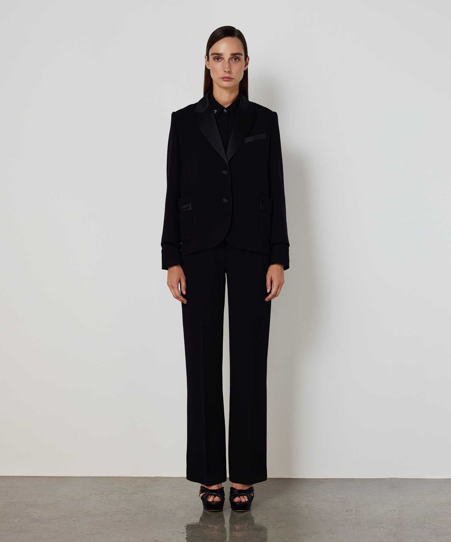 SATEN VE YÜN MIX BLAZER