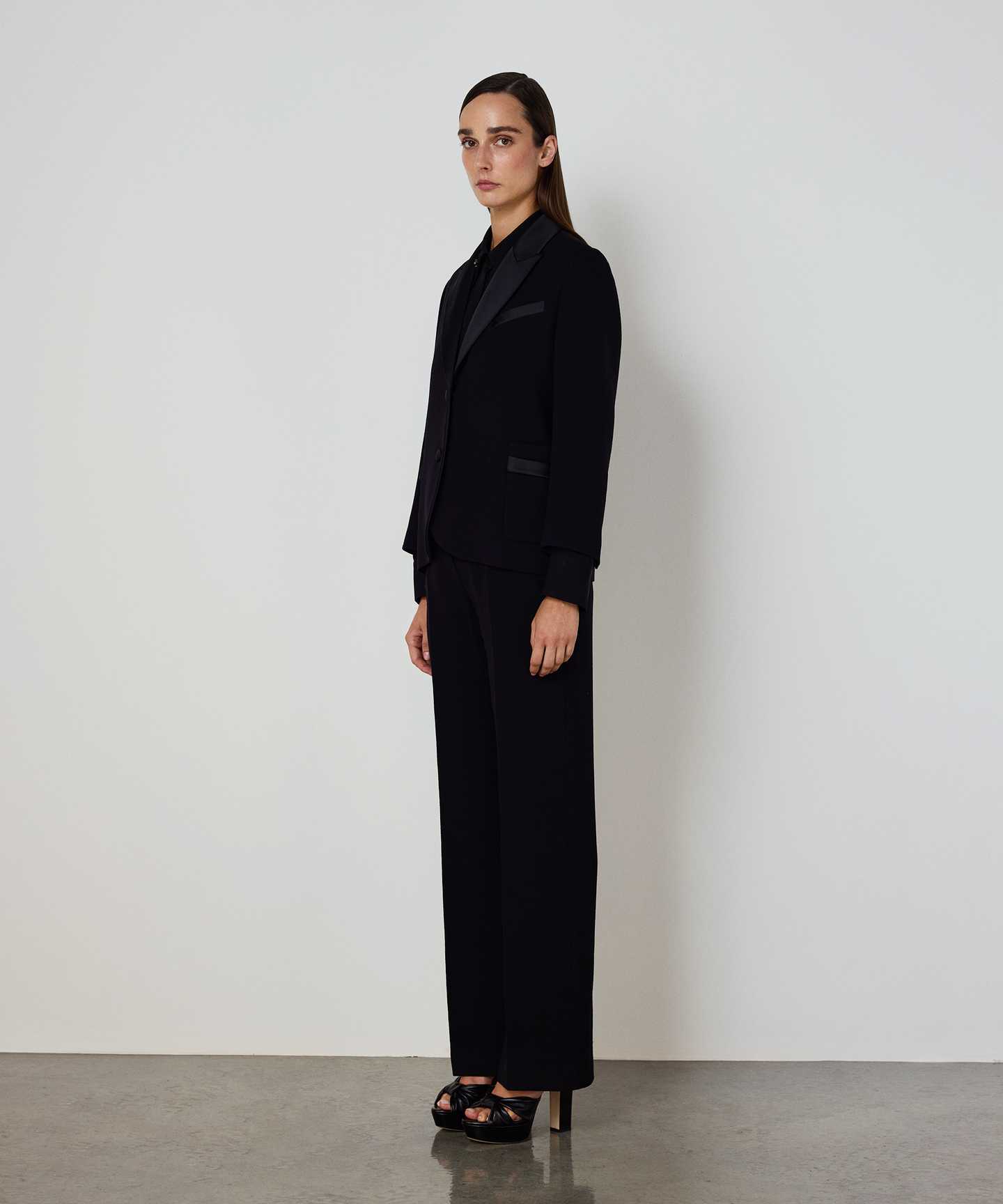 SATEN VE YÜN MIX BLAZER