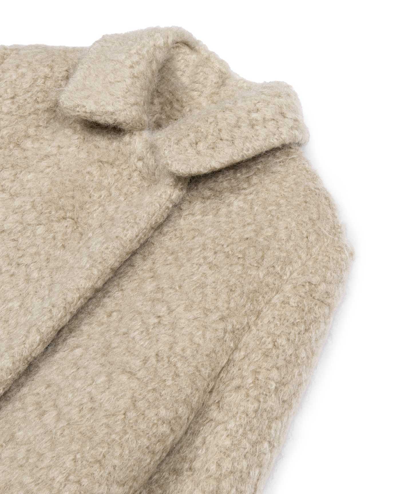 MOHAIR VE YÜN KARIŞIMLI KABAN
