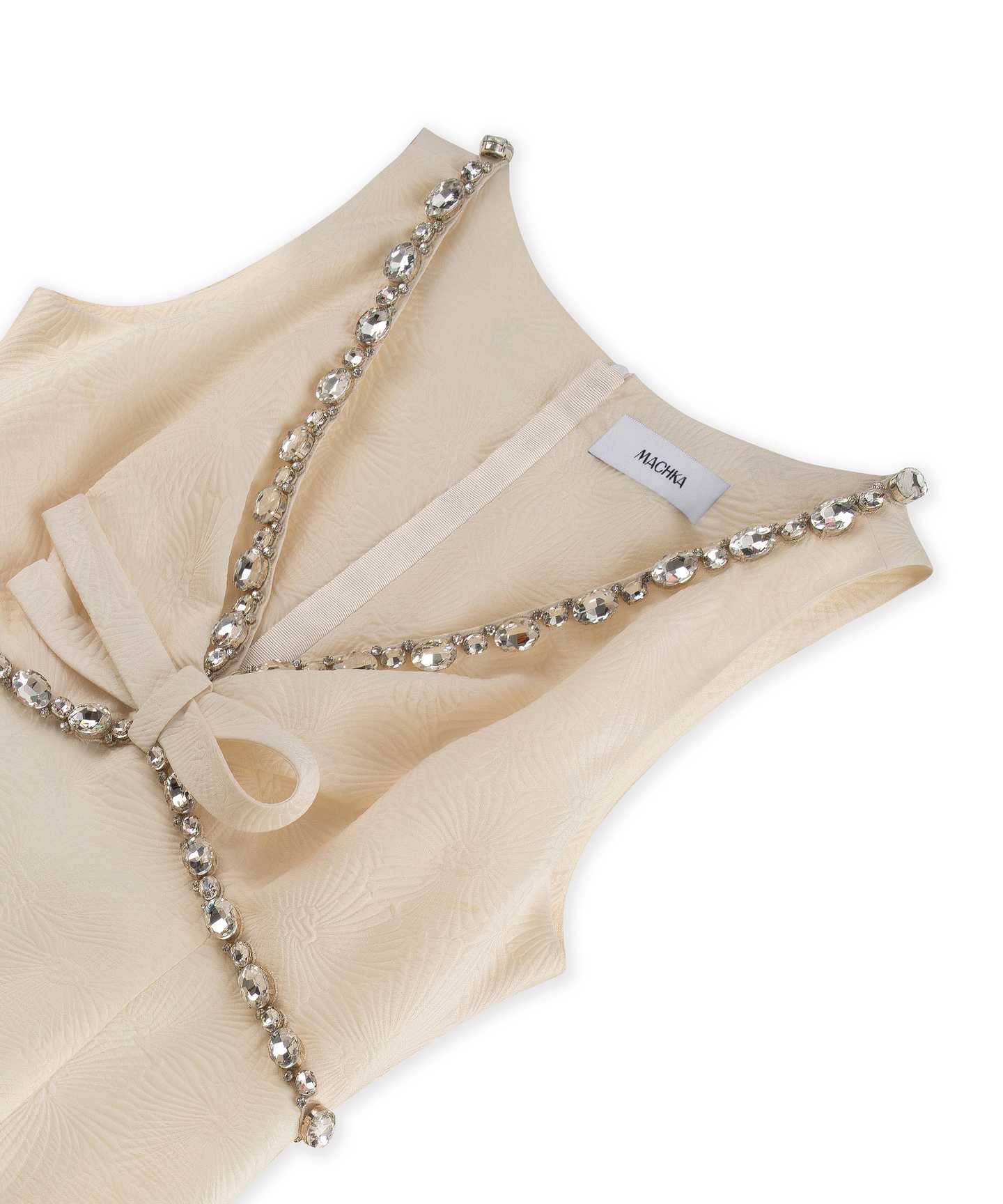 STRASS TAŞLI JAKARLI ELBİSE