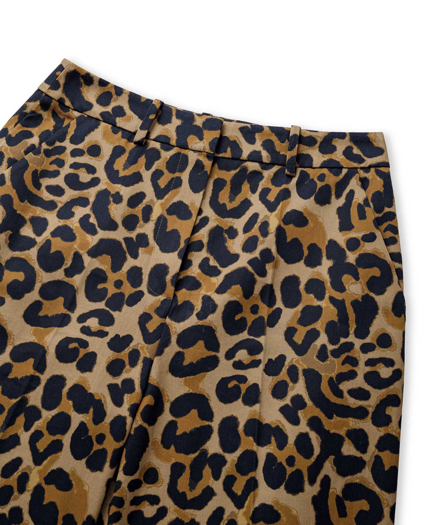 LEOPAR DESEN GABARDİN PANTOLON