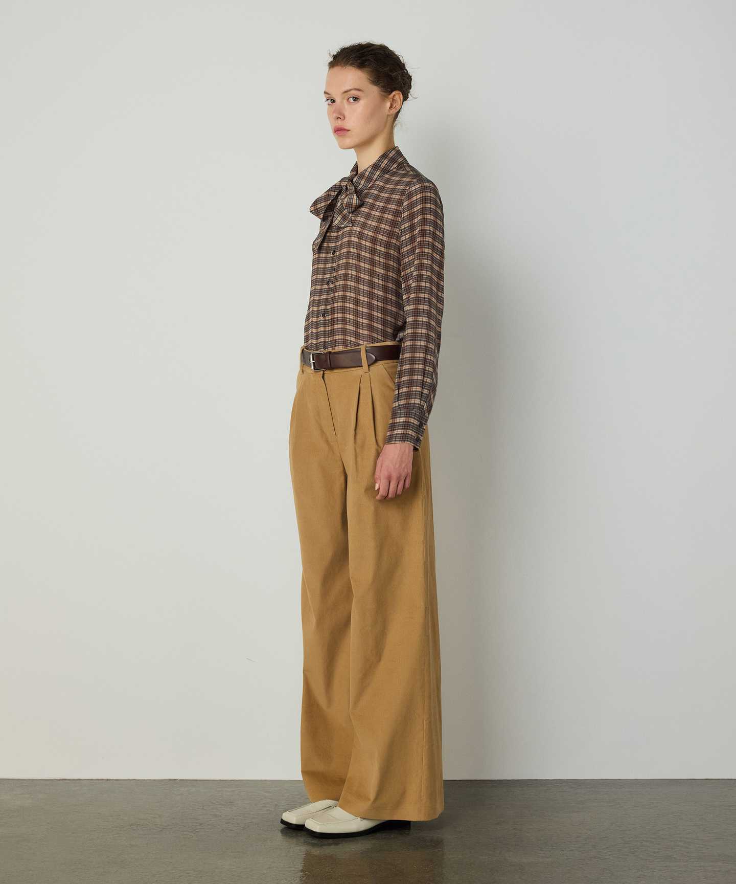 GABARDİN WIDE LEG PANTOLON