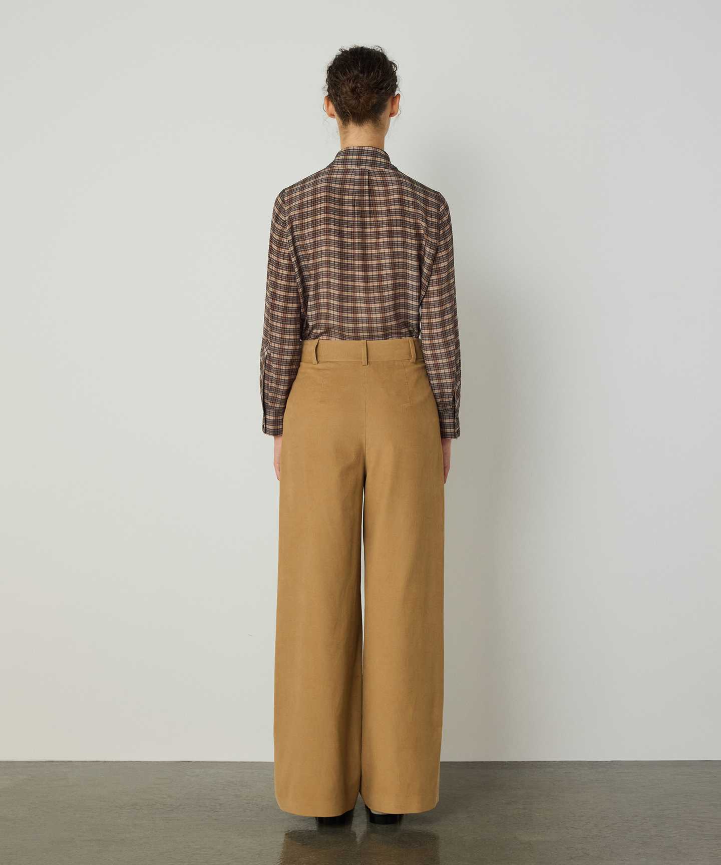 GABARDİN WIDE LEG PANTOLON