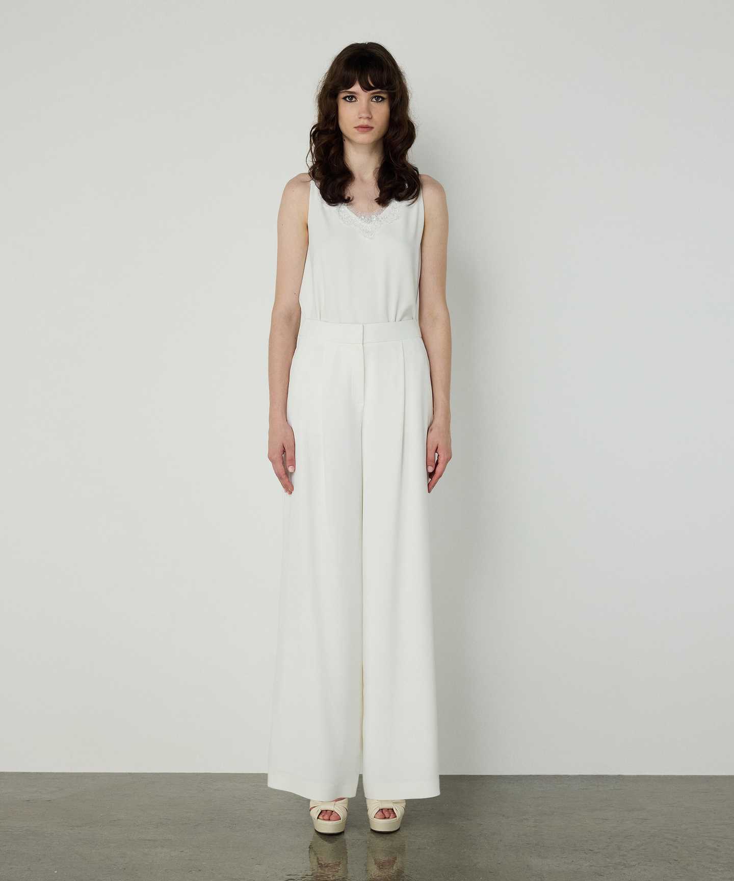 WIDE LEG KREP PANTOLON