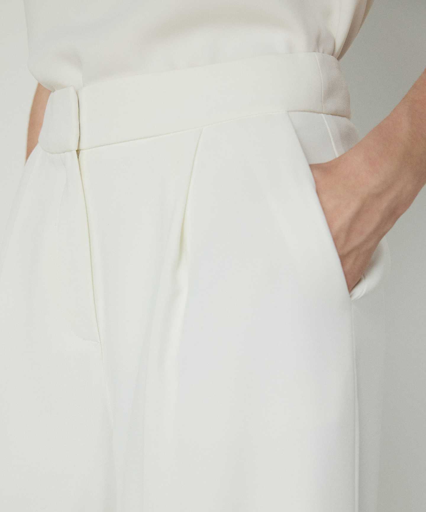 WIDE LEG KREP PANTOLON