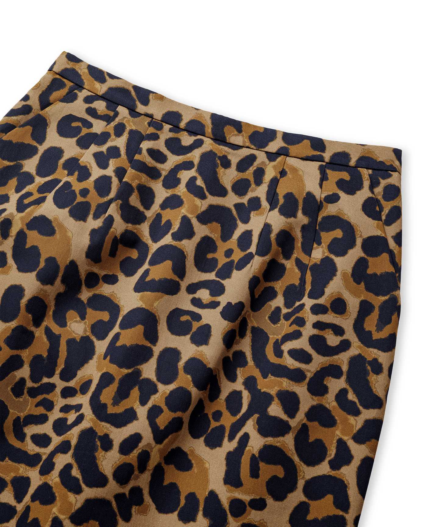LEOPAR DESEN GABARDİN ETEK