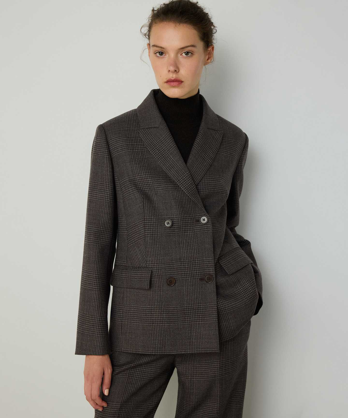 EKOSE DESEN YÜN BLAZER