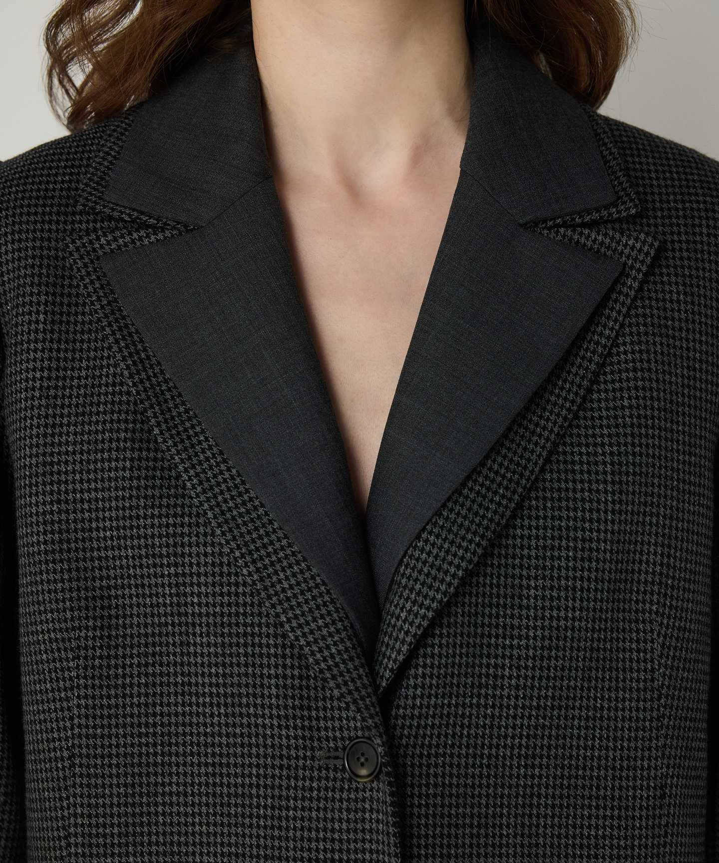 KAZAYAĞI DESEN YÜNLÜ BLAZER