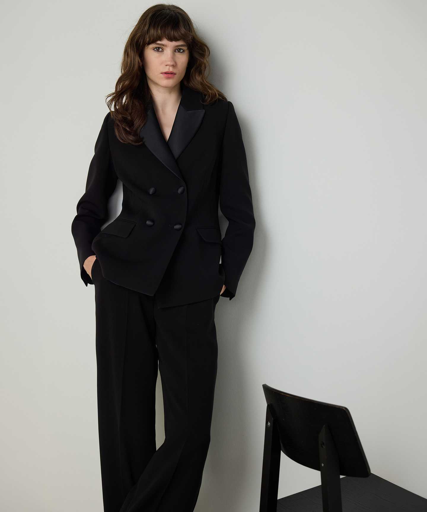 KONTRAST YAKA KRUVAZE BLAZER 