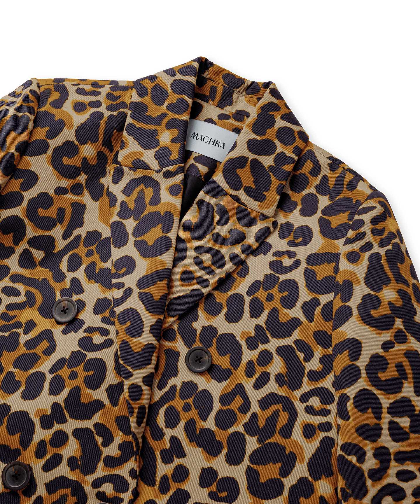 LEOPAR DESEN GABARDİN PARDÖSÜ
