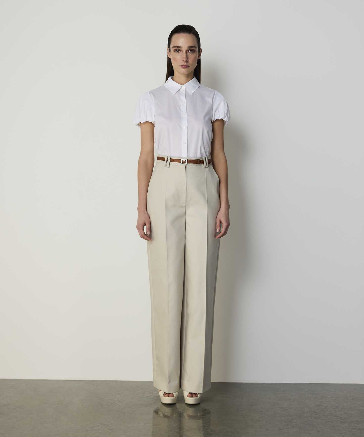 WIDE LEG GABARDİN PANTOLON