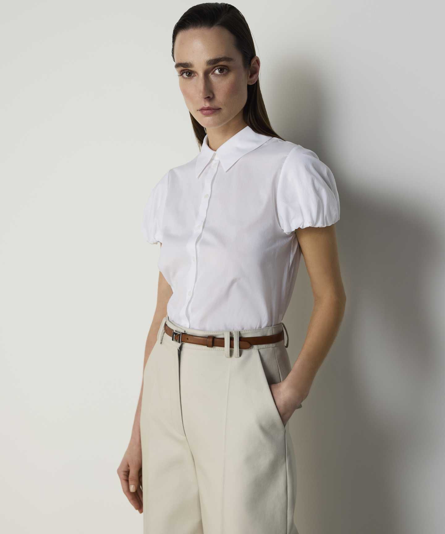 WIDE LEG GABARDİN PANTOLON
