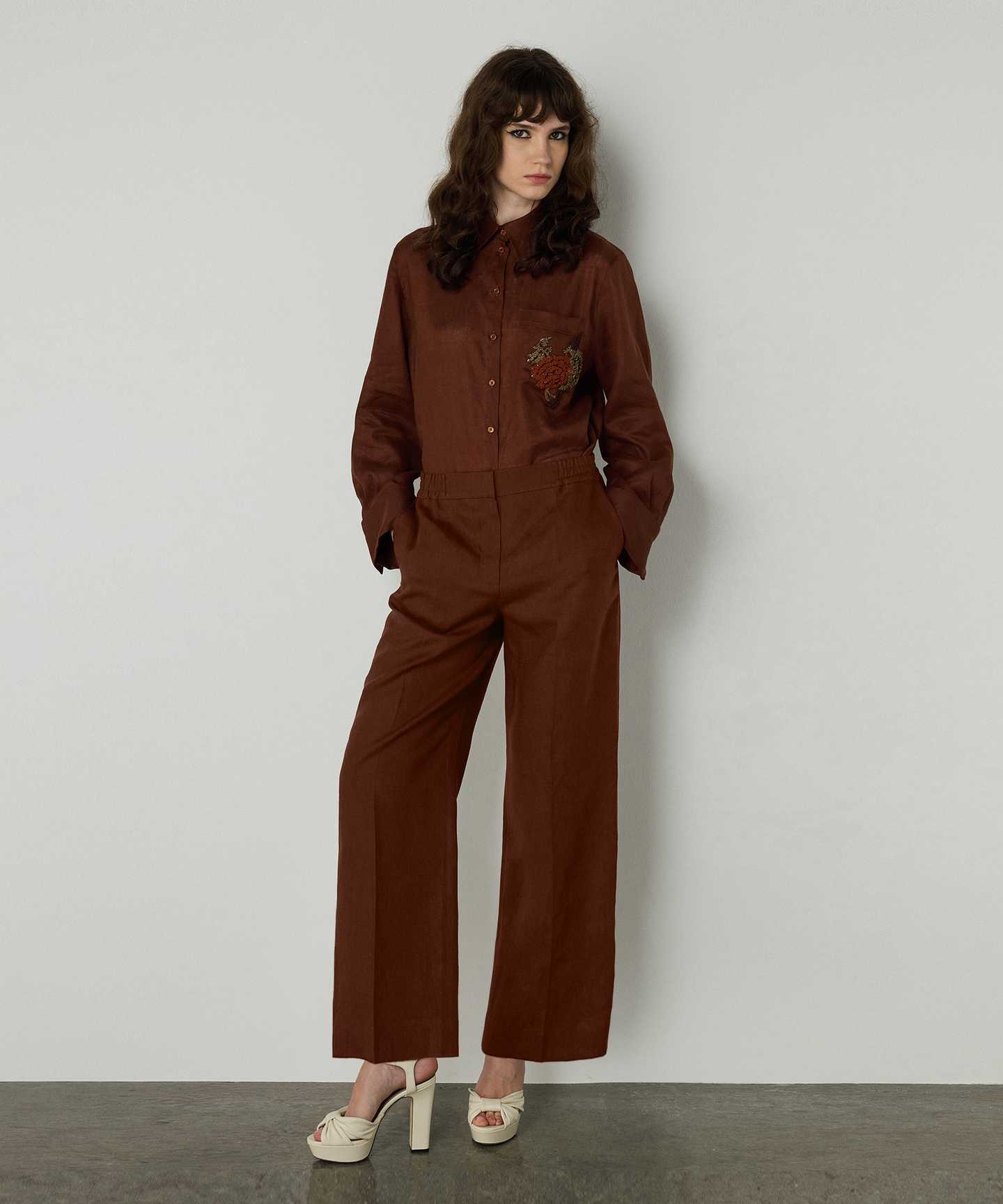 KETEN ELASTİK BEL PANTOLON