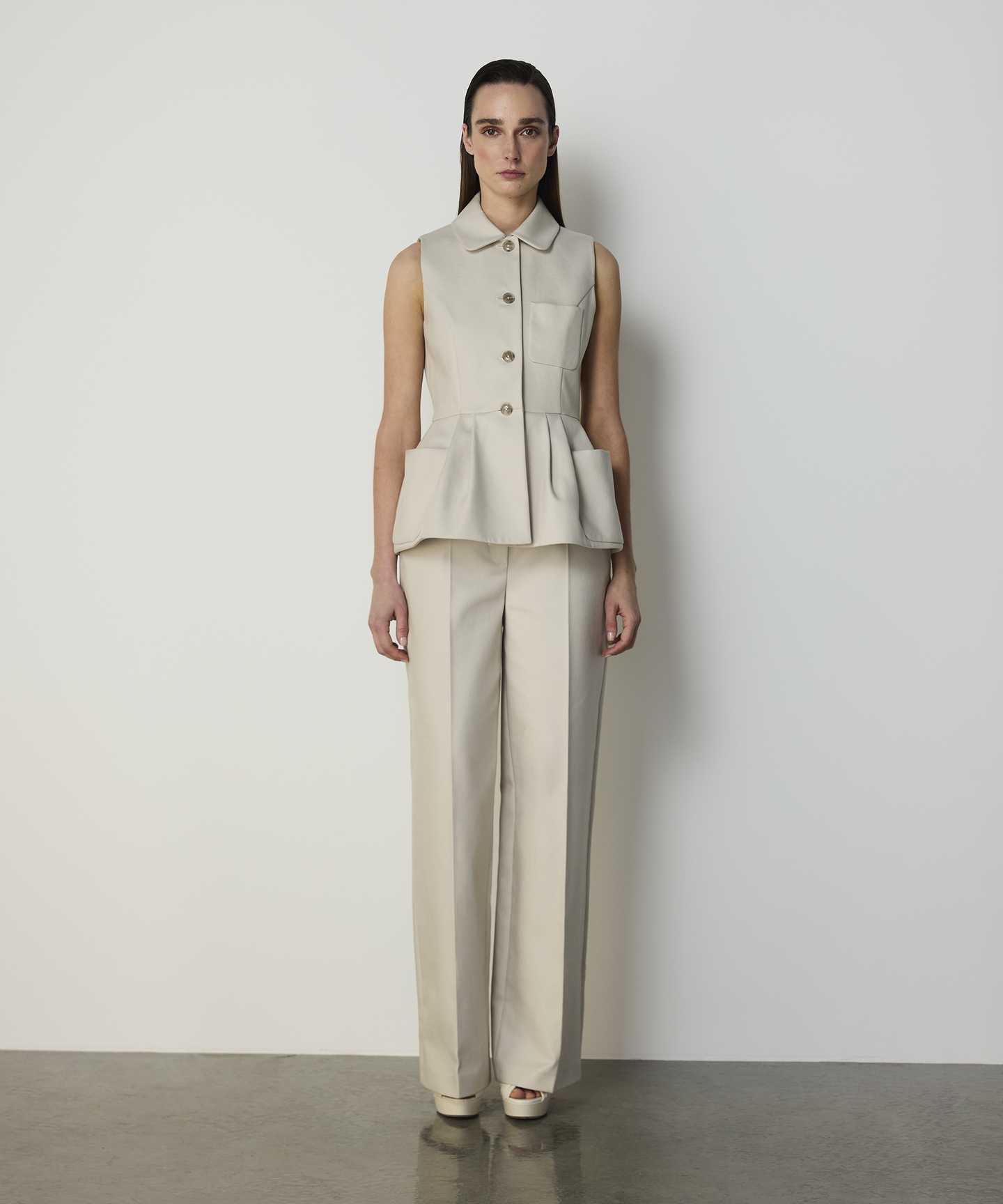 PİLELİ PEPLUM YELEK