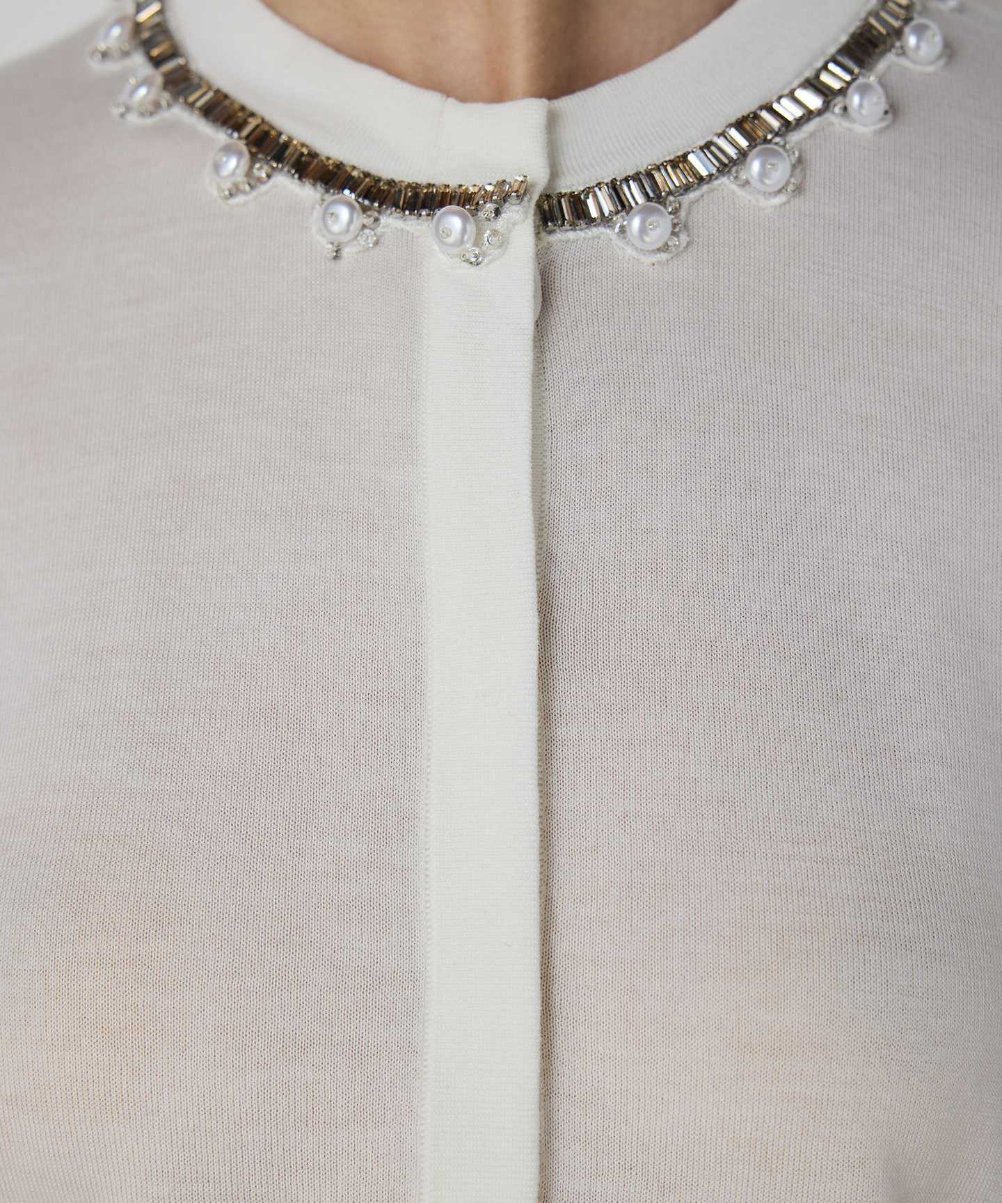 İNCİ VE STRASS TAŞ İŞLEMELİ HIRKA