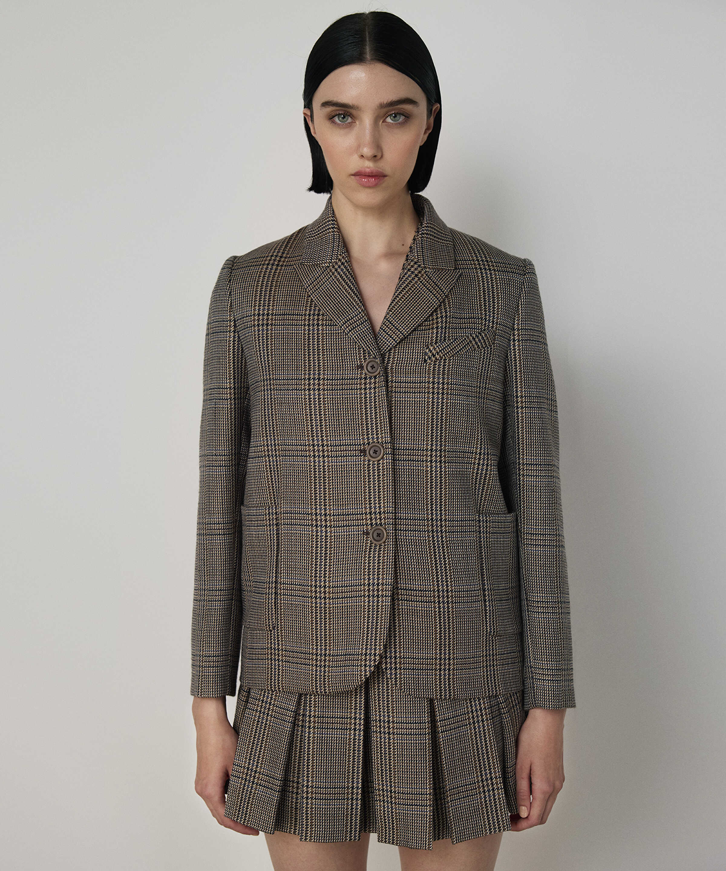 KAZAYAĞI DESEN YÜN BLAZER