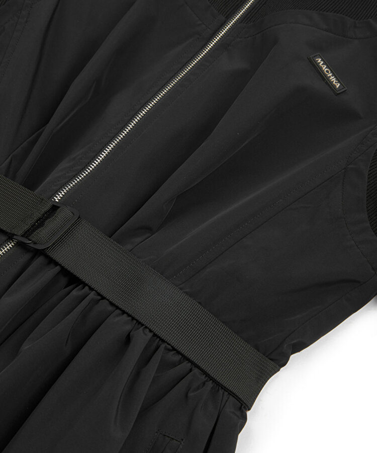 Triko mix kuşaklı elbise