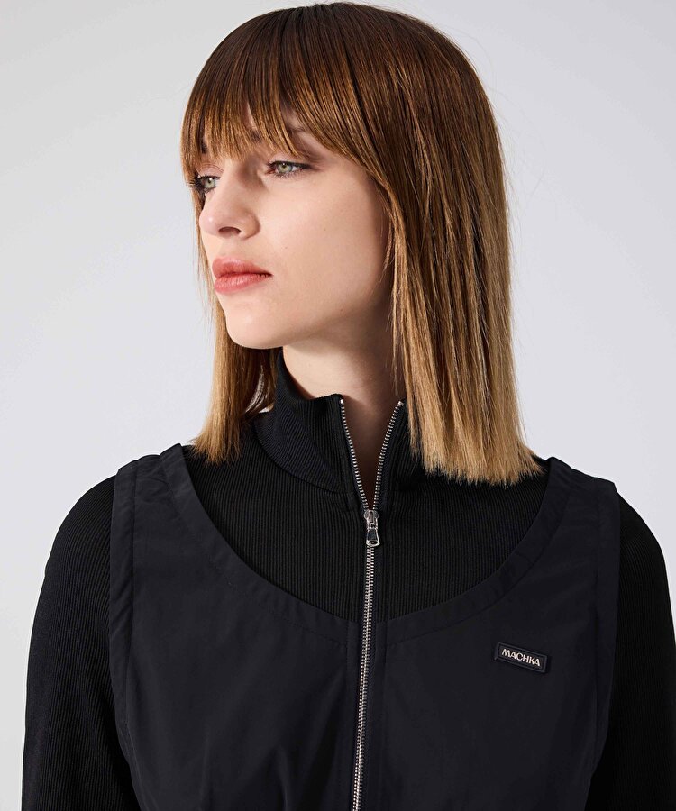 Triko mix kuşaklı elbise