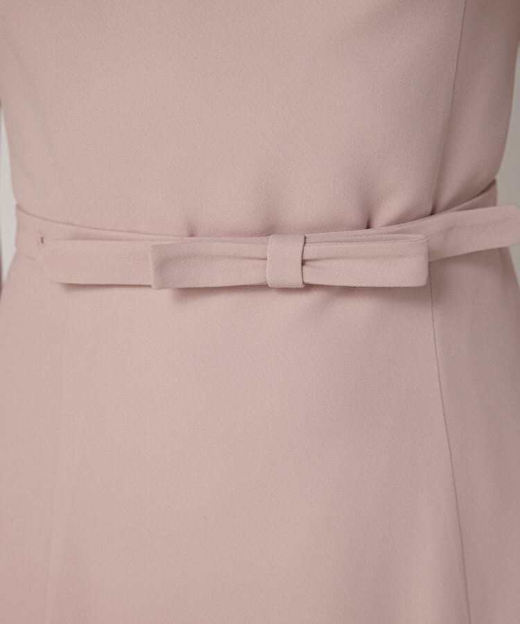 FİYONKLU KAYIK YAKA ELBİSE