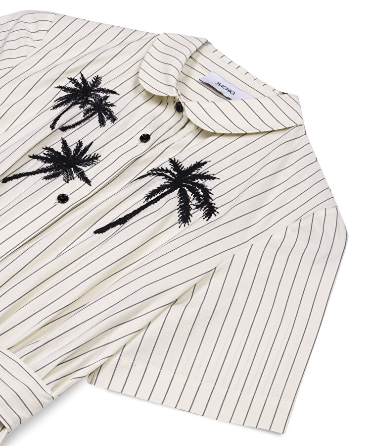 PALMİYE NAKIŞLI GÖMLEK ELBİSE