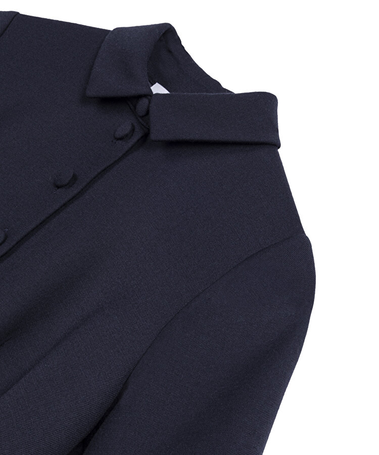 YÜN KARIŞIMLI GÖMLEK YAKA ELBİSE