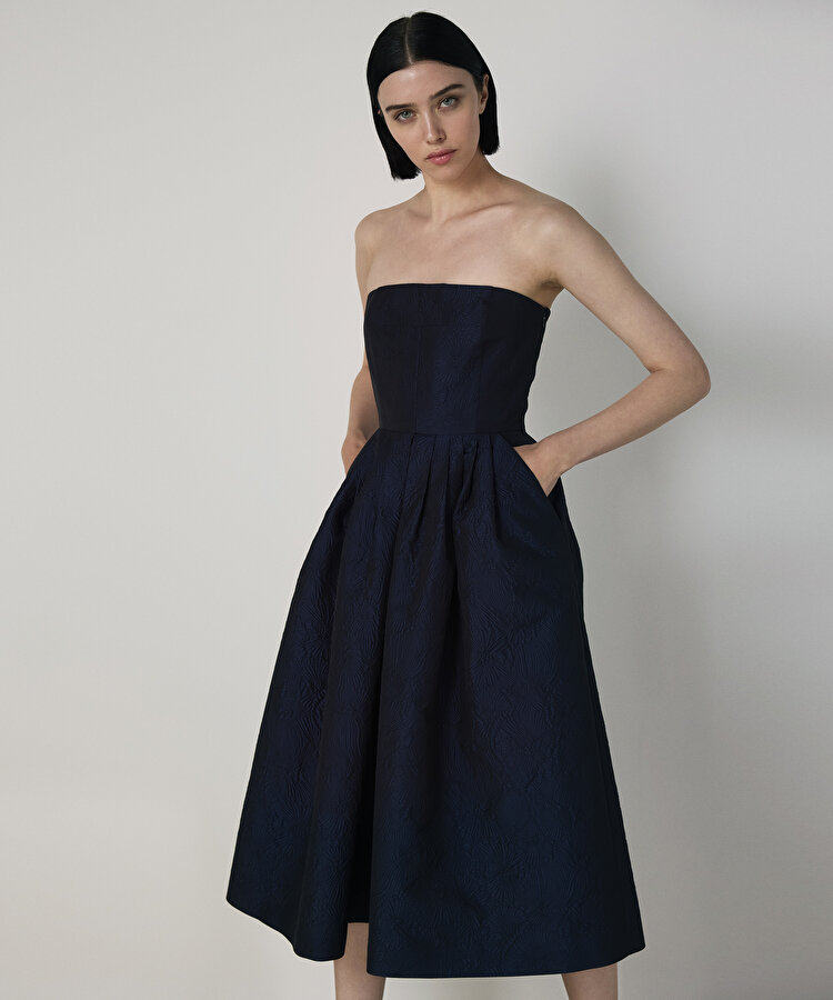 BROKAR STRAPLEZ ELBİSE