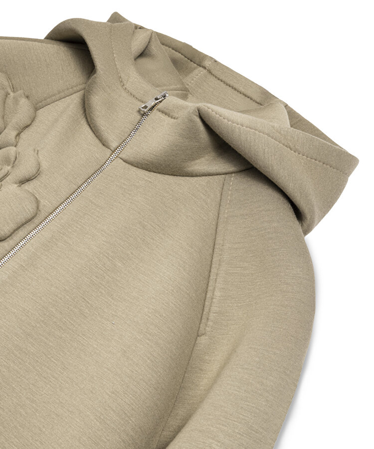 ÇİÇEK APLİKELİ SWEATSHIRT