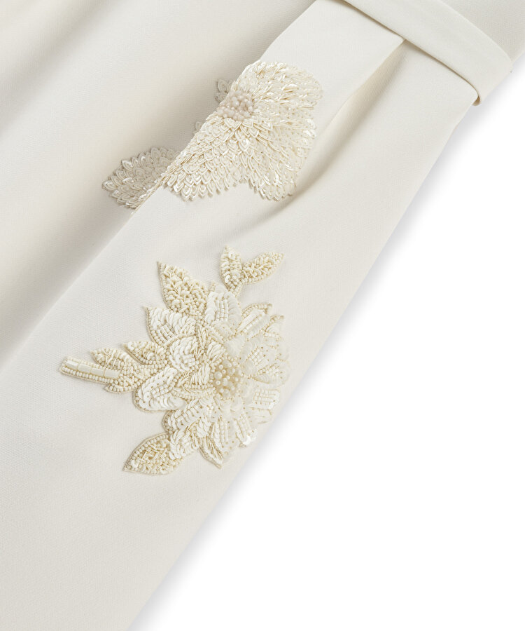 İşlemeli mini elbise