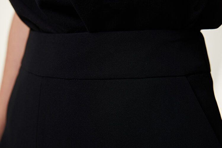 Cigarette fit krep pantolon