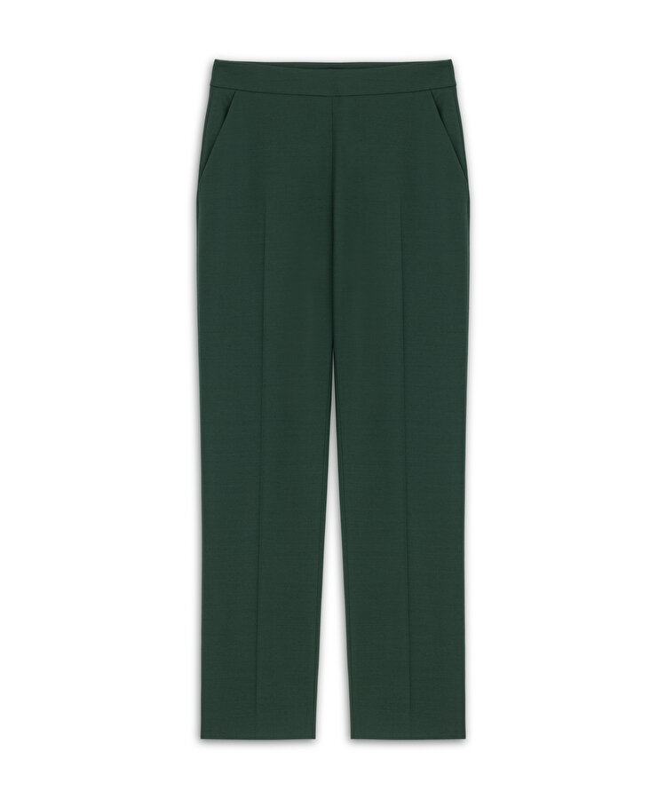 Yün karışımlı cigarette fit pantolon