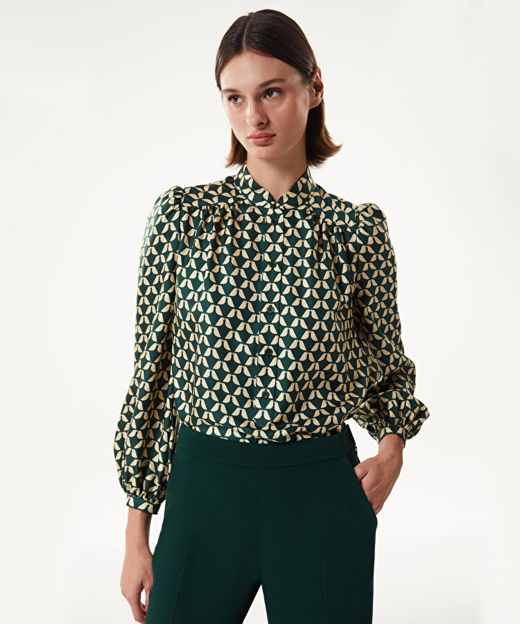 Yün karışımlı cigarette fit pantolon