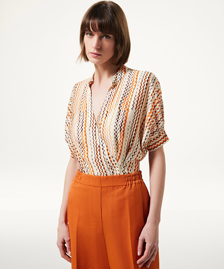 Keten karışımlı pantolon