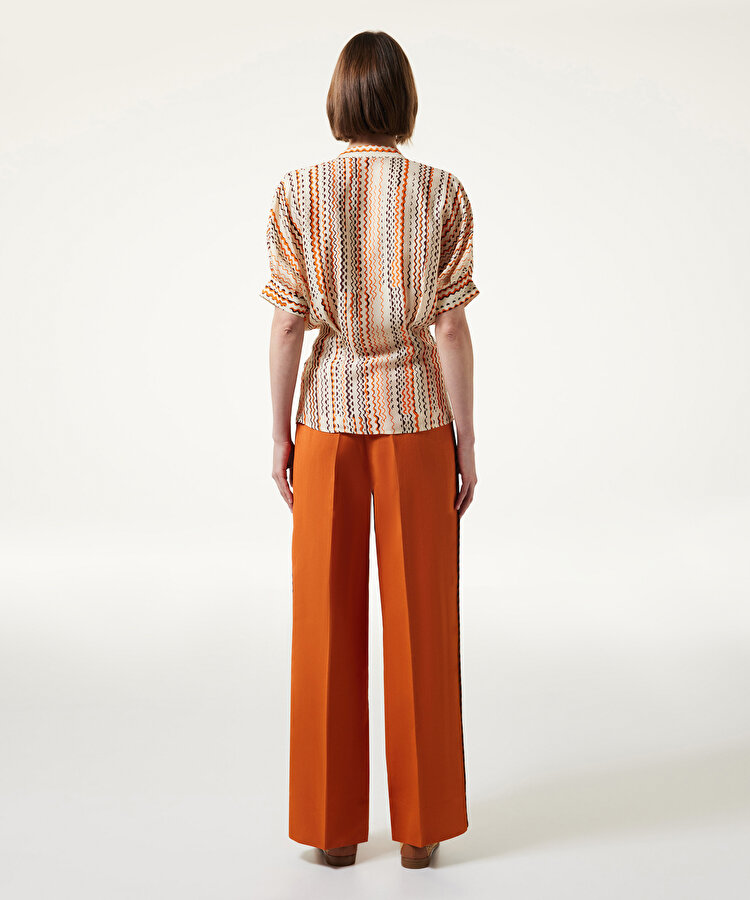 Keten karışımlı pantolon