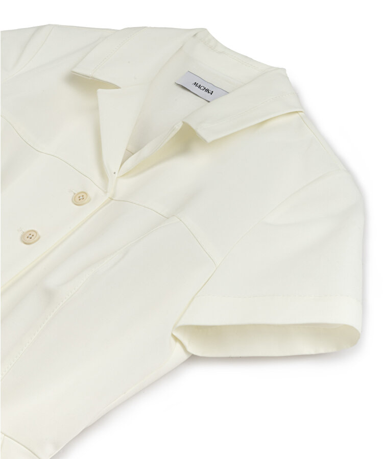 Drapeli gömlek elbise